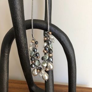 Pearl Cluster Necklace